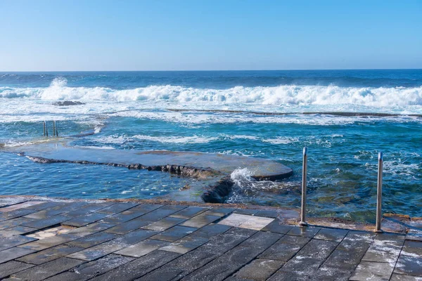 Piscine Rocheuse Maceta Sur Île Hierro Aux Îles Canaries Espagne — Photo