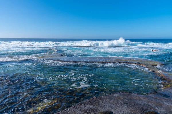 Piscine Rocheuse Maceta Sur Île Hierro Aux Îles Canaries Espagne — Photo