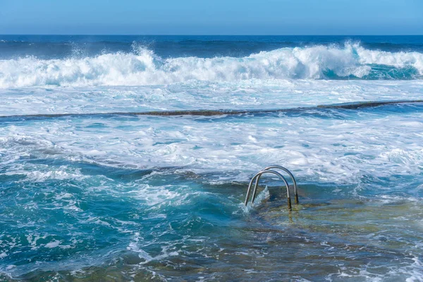 Piscina Rochosa Maceta Ilha Hierro Nas Ilhas Canárias Espanha — Fotografia de Stock