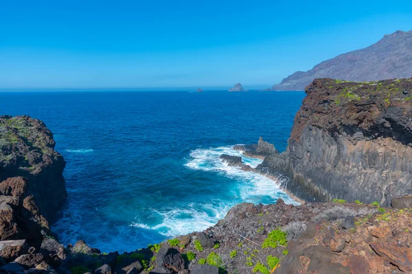 Landscape Hierro Island Viewed Costal Path Connecting Maceta Punta Grande — Stock Photo, Image
