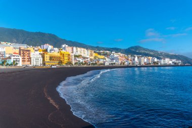 Santa Cruz de la Palma merkez plajı, Kanarya adaları, İspanya.