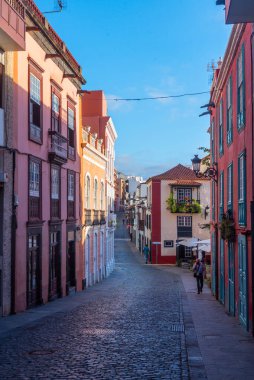 Santa Cruz de la Palma 'nın merkezindeki Kanarya Adaları, İspanya.