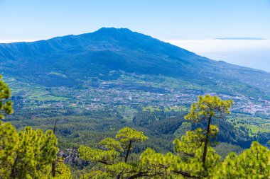 Caldera de Taburiente Ulusal Parkı Panoraması La Palma, Kanarya Adaları, İspanya.