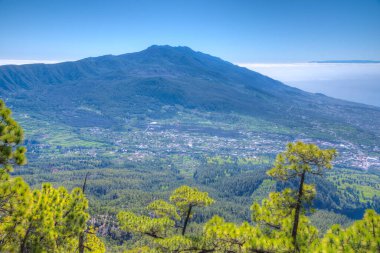 Caldera de Taburiente Ulusal Parkı Panoraması La Palma, Kanarya Adaları, İspanya.