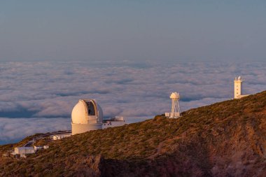 Roque de los Muchachos Gözlemevi La Palma, Kanarya Adaları, İspanya.