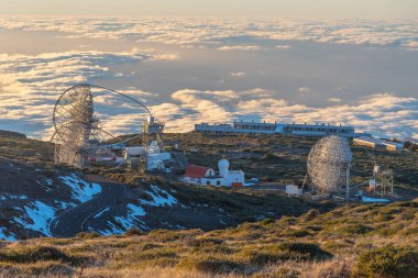 Roque de los Muchachos Gözlemevi La Palma, Kanarya Adaları, İspanya.