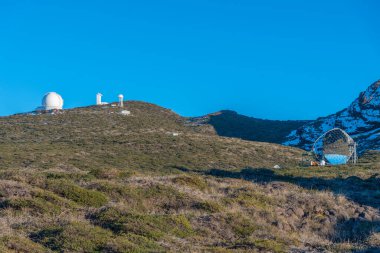 Roque de los Muchachos Gözlemevi La Palma, Kanarya Adaları, İspanya.