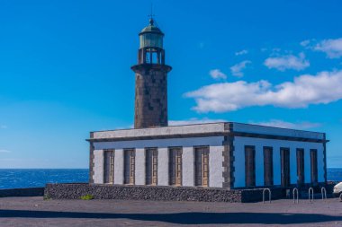 Faro de Fuencaliente La Palma, Kanarya Adaları, İspanya.