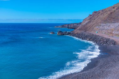 Playa del faro de Fuencaliente La Palma, Kanarya Adaları, İspanya.