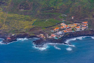 La Palma ve Playa del Hoyo kıyıları, Kanarya Adaları, İspanya.