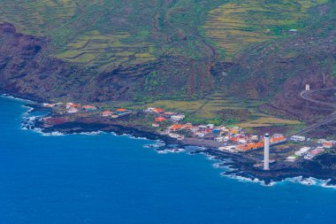La Palma ve Arenas Blancas kıyıları, Kanarya adaları, İspanya.