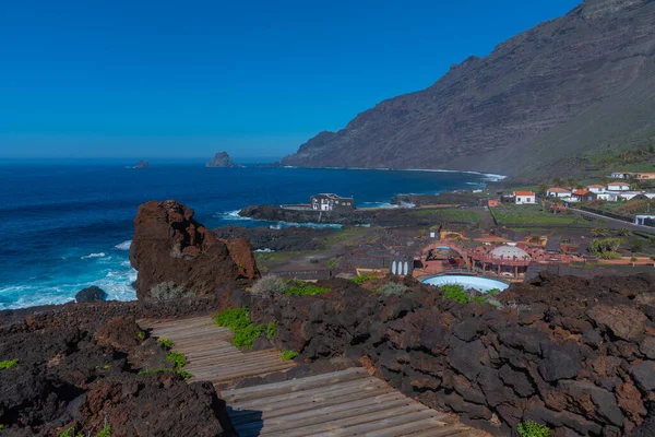 Las Puntas村位于西班牙加那利群岛El Hierro岛海岸 — 图库照片