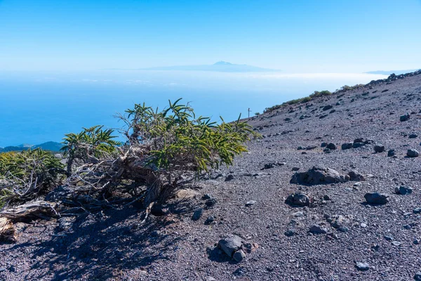 Tenerife Gomera Vanaf Pico Nieve Bij Palma Canarische Eilanden Spanje — Stockfoto