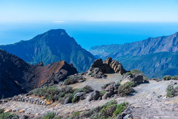 Panorama Över Caldera Taburiente Nationalpark Palma Kanarieöarna Spanien — Stockfoto