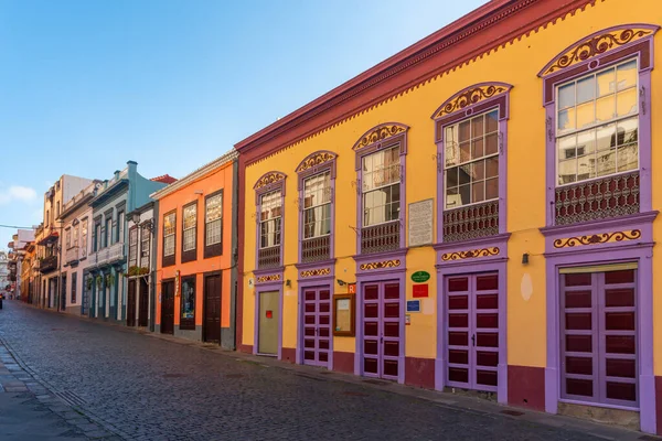 Prachtige Traditionele Huizen Het Centrum Van Santa Cruz Palma Canarische — Stockfoto