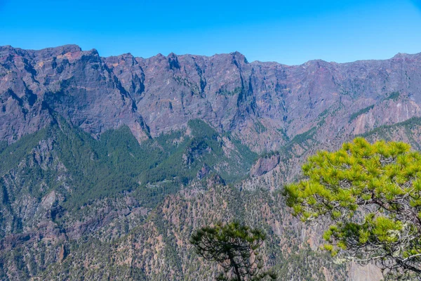 Caldera de Taburiente Ulusal Parkı Panoraması La Palma, Kanarya Adaları, İspanya.