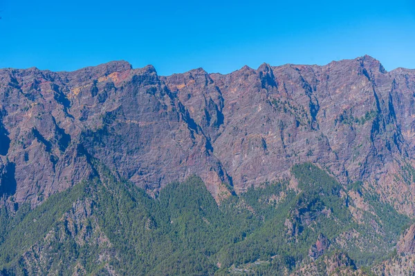 Panorama Caldera Taburiente National Park Palma Canary Islands Spain — Stock Photo, Image