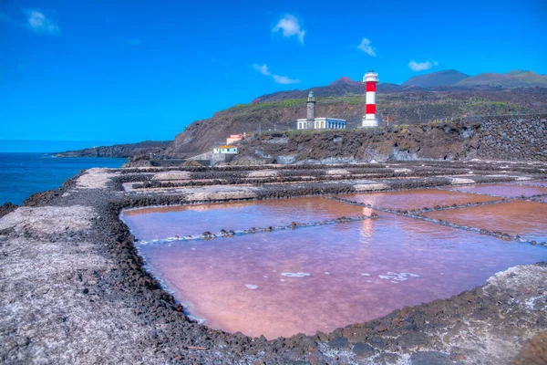 Salinas Faro Fuencaliente Palma Canary Islands Spain — Stock Photo, Image