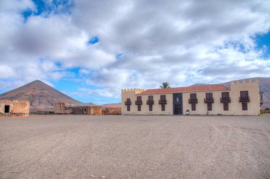 La Oliva 'daki Casa de los Coroneles, Fuerteventura, Kanarya Adaları, İspanya.