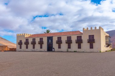 La Oliva 'daki Casa de los Coroneles, Fuerteventura, Kanarya Adaları, İspanya.