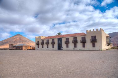 La Oliva 'daki Casa de los Coroneles, Fuerteventura, Kanarya Adaları, İspanya.