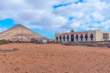 La Oliva 'daki Casa de los Coroneles, Fuerteventura, Kanarya Adaları, İspanya.