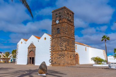 La Oliva 'daki Meryem Ana Kilisesi, Fuerteventura, Kanarya Adaları, İspanya.