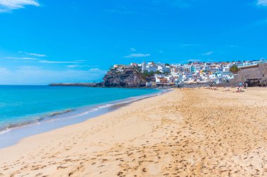 Morro Jable, Playa de Matorral, Fuerteventura, Kanarya Adaları, İspanya.