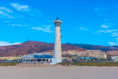 Morro Jable Deniz Feneri Fuerteventura, Kanarya Adaları, İspanya.