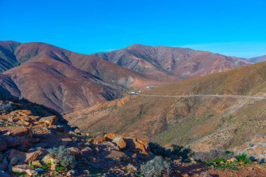 Barranco de las Penitas, Risco de las Penas 'tan Fuerteventura adası, Kanarya Adaları, İspanya.