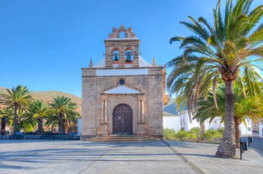 Nuestra Kilisesi Senora de la Pena Vega de Rio Palmas, Fuerteventura, Kanarya Adaları, İspanya.