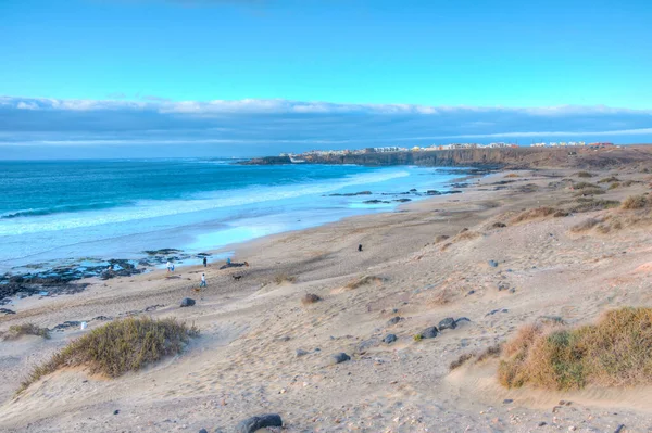 Côtes Avec Plages Étendant Village Cotillo Fuerteventura Îles Canaries Espagne — Photo