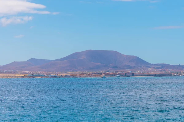 Krajobraz Corralejo Fuerteventurze Wyspy Kanaryjskie Hiszpania — Zdjęcie stockowe