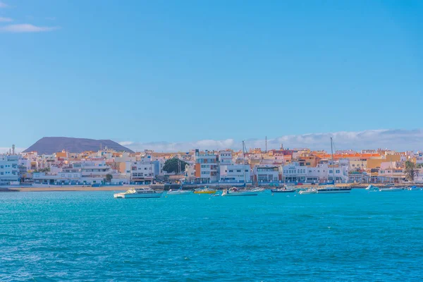Stadsgezicht Van Corralejo Bij Fuerteventura Canarische Eilanden Spanje — Stockfoto