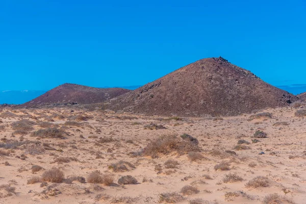 Volcanic Landscape Isla Lobos Canary Islands Spain — Stock Photo, Image