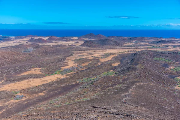 Volcanic Landscape Isla Lobos Canary Islands Spain — 스톡 사진