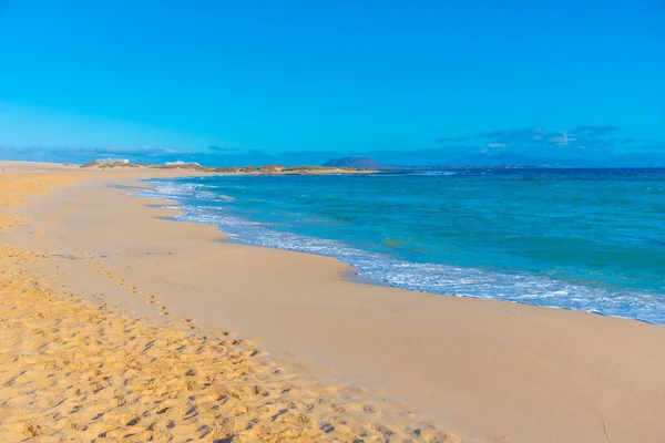 Playa Del Moro Corralejo Sand Dunes Fuerteventura Canary Islands Spain — 스톡 사진