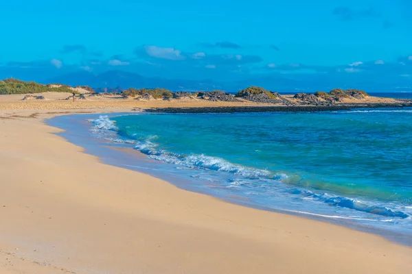 Playa Del Moro Corralejo Sand Dunes Fuerteventura Canary Islands Spain — 스톡 사진