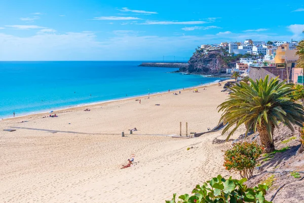 Ηλιόλουστη Μέρα Στο Playa Matorral Στο Morro Jable Fuerteventura Κανάρια — Φωτογραφία Αρχείου