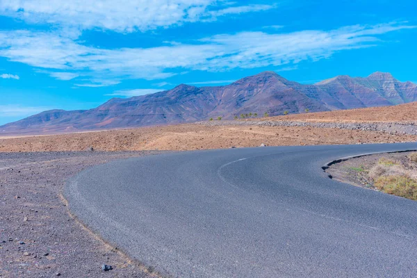 Carretera Que Pasa Por Península Jandia Fuerteventura Islas Canarias España — Foto de Stock