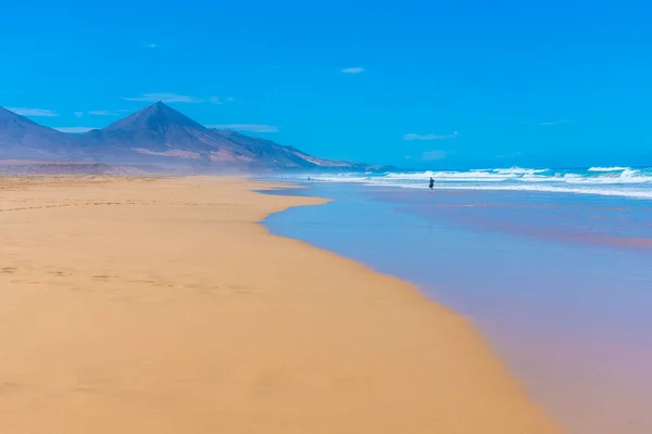 Strand Van Cofete Bij Fuentevertura Canarische Eilanden Spanje — Stockfoto