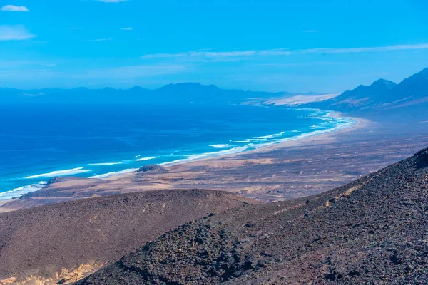 Вид Повітря Пляж Кофете Острові Фуентевертура Канарські Острови Іспанія — стокове фото