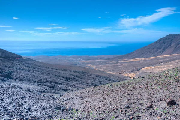 Jandia yarımadasındaki Fuerteventura çorak arazisi, Kanarya adaları, İspanya.