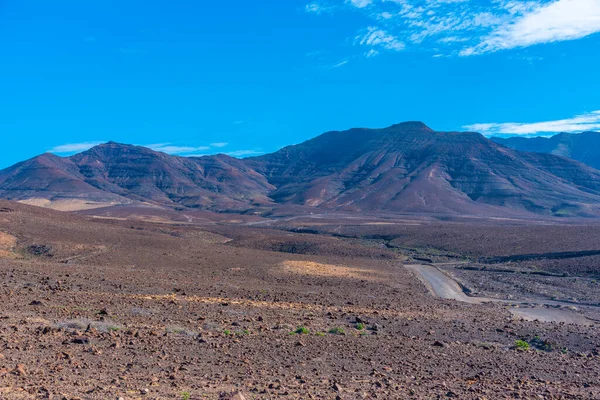 Jandia yarımadasındaki Fuerteventura çorak arazisi, Kanarya adaları, İspanya.