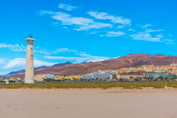 Morro Jable Deniz Feneri Fuerteventura, Kanarya Adaları, İspanya.