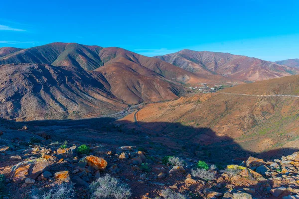 Barranco de las Penitas, Risco de las Penas 'tan Fuerteventura adası, Kanarya Adaları, İspanya.