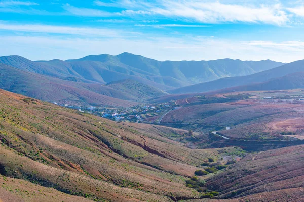 Αεροφωτογραφία Της Πόλης Betancuria Στην Fuerteventura Κανάρια Νησιά Ισπανία — Φωτογραφία Αρχείου