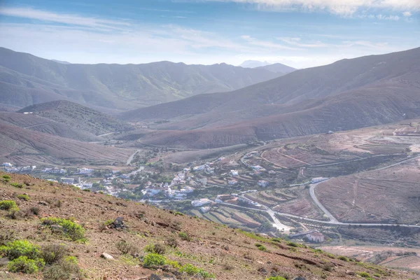 Αεροφωτογραφία Της Πόλης Betancuria Στην Fuerteventura Κανάρια Νησιά Ισπανία — Φωτογραφία Αρχείου