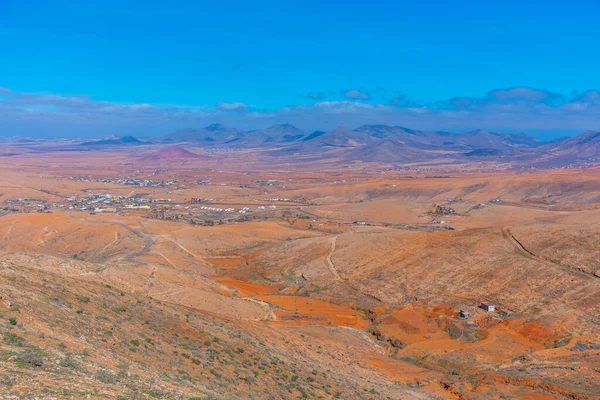Vue Aérienne Paysage Aride Fuerteventura Îles Canaries Espagne — Photo