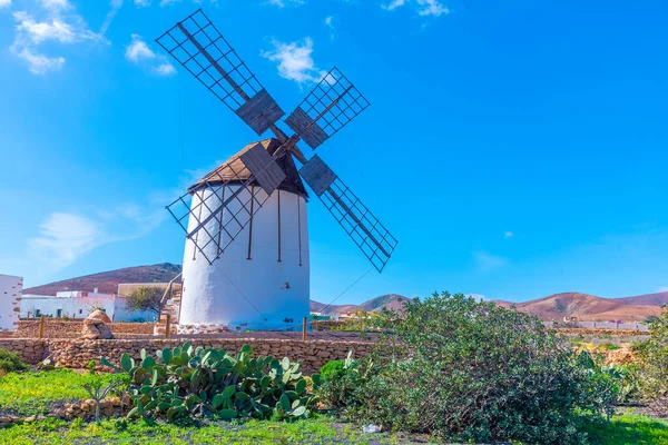 Szélmalom Los Molinos Tolmácsközpontban Fuerteventura Kanári Szigetek Spanyolország — Stock Fotó